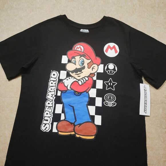 Nintendo Super Mario Graphic Short Sleeve T-Shirt #G - Picture 1 of 3